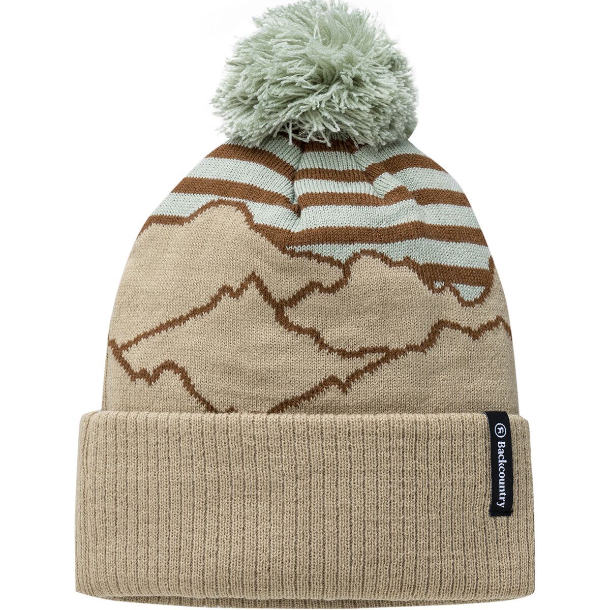 Backcountry MTN Pom Beanie Tortilla/Sage, One Size