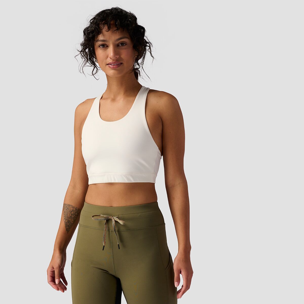 Backcountry Destination Racerback Bra - Women's White, S