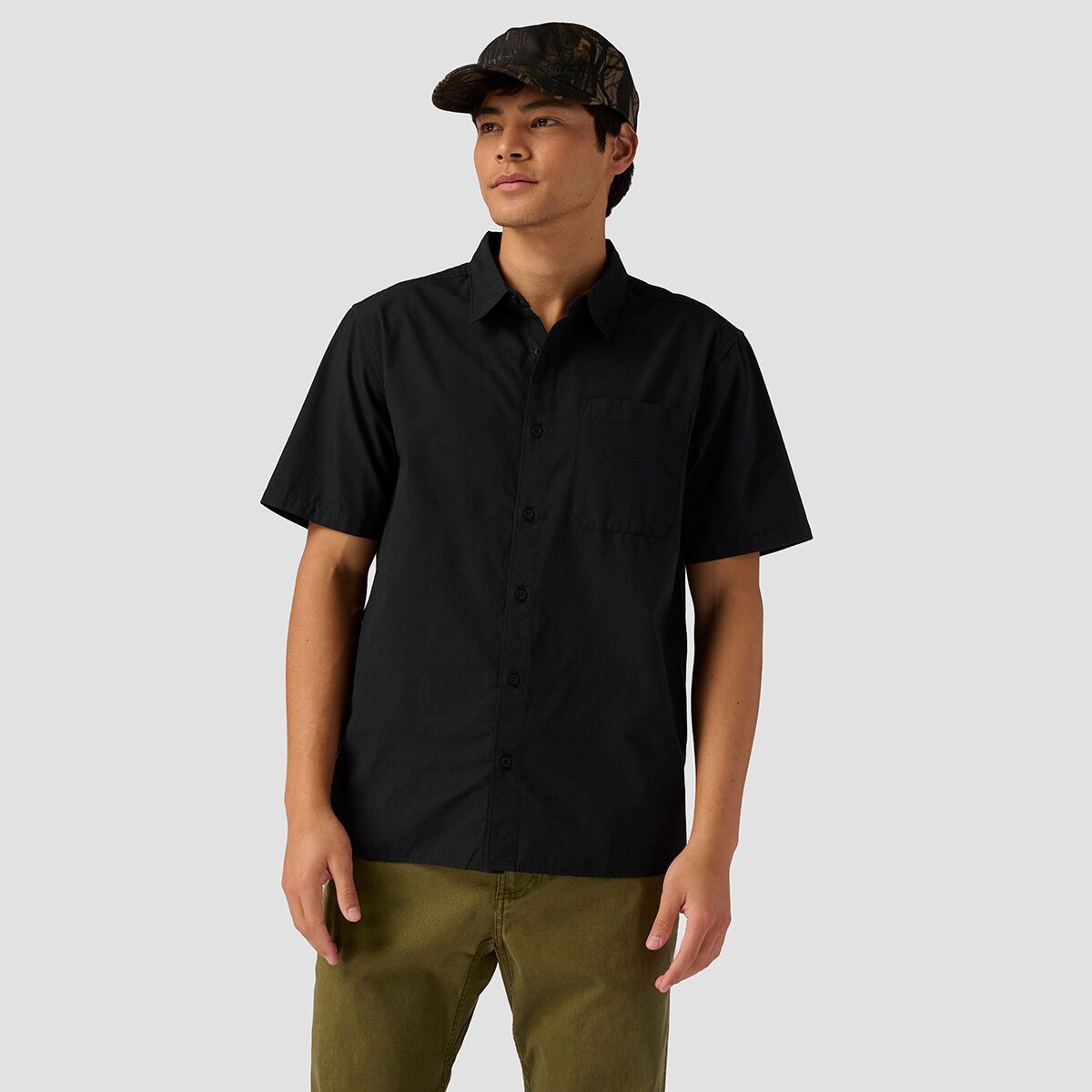 Backcountry Cotton Button-Up - Men's Black, L