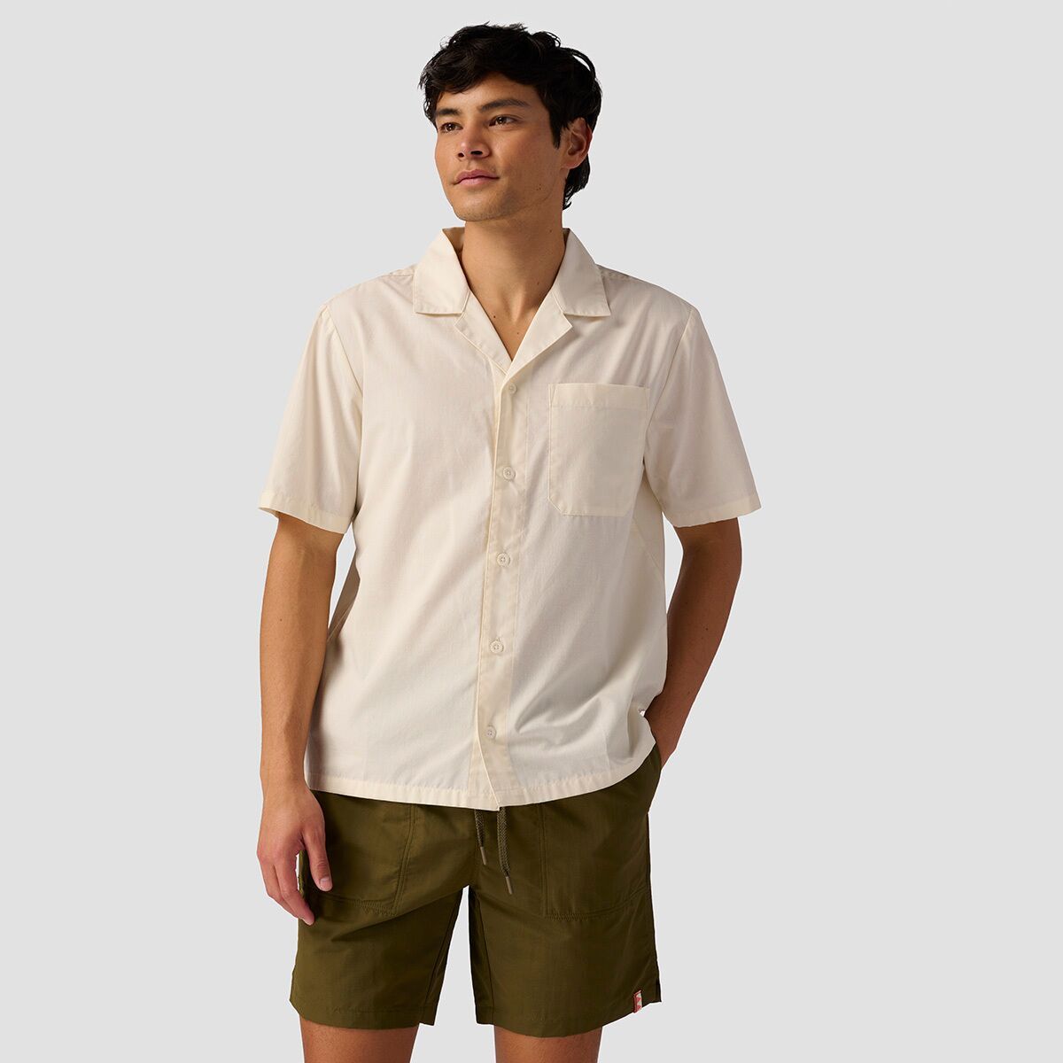 Backcountry Cotton Camp Collar - Men's Egret, S