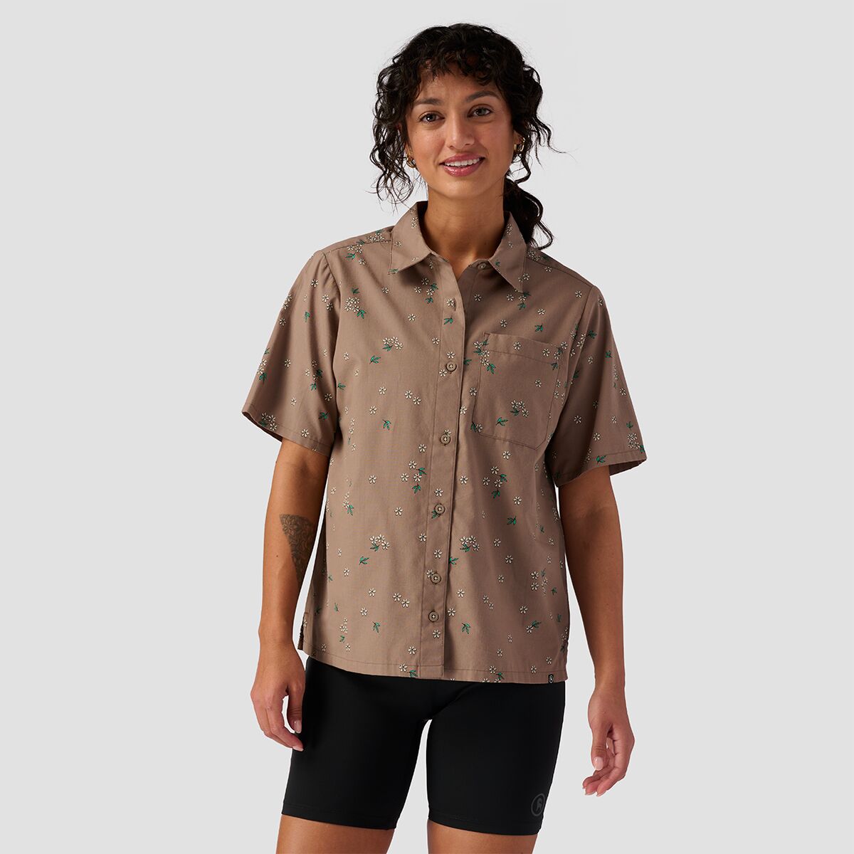 Backcountry Backcountry Cotton Button-Up - Women's Fossil Floral Print, S