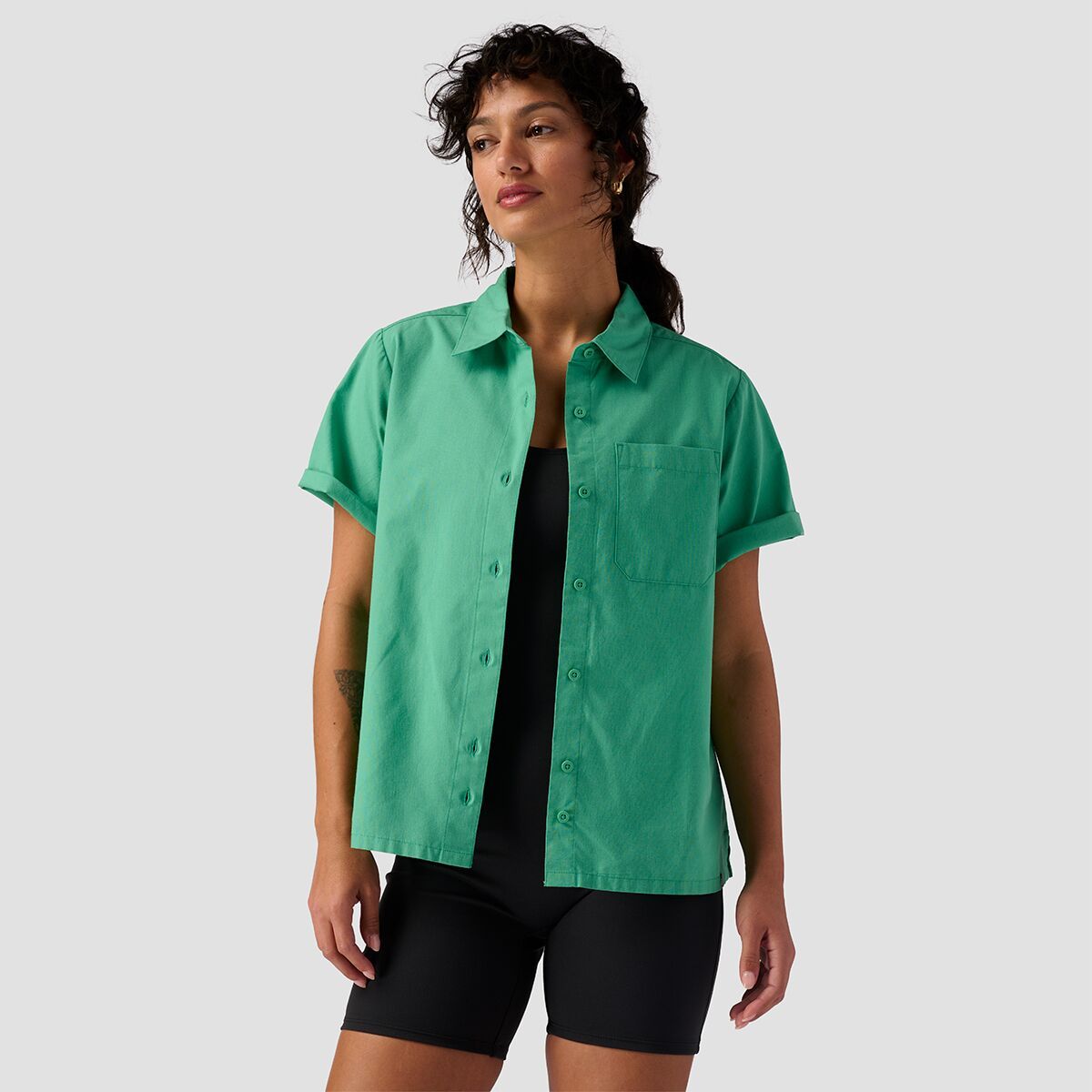 Backcountry Cotton Button-Up - Women's Winter Green, XXL