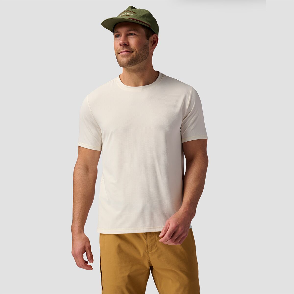 Backcountry Backcountry Tahoe Sun Short-Sleeve Crew - Men's Egret, S