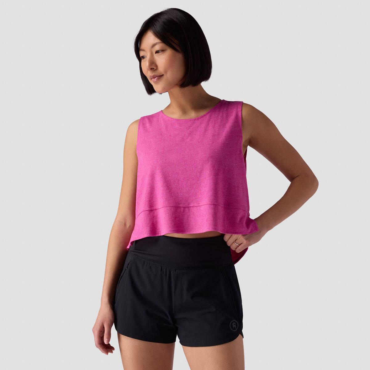 Backcountry Backcountry Loose Cropped Tank - Women's Rose Violet, XL