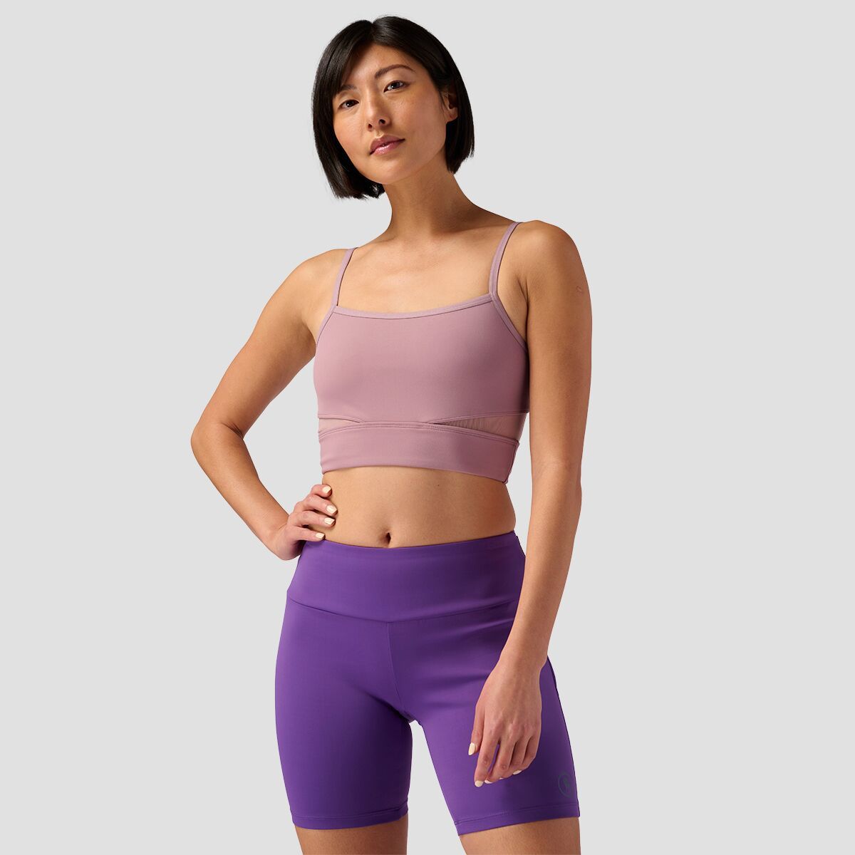 Backcountry Square Neck Bra Top - Women's Mauve Shadows, XS