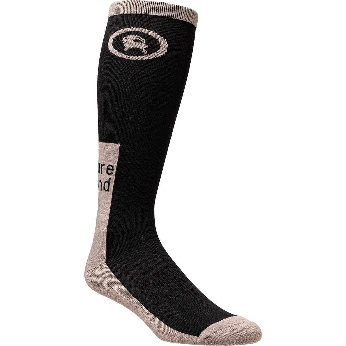 Backcountry Venture Beyond Merino Blend Ski Sock Black /Fallen Rock, L/XL