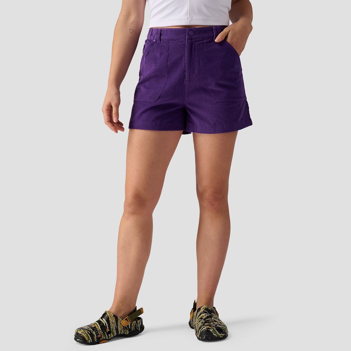 Backcountry Kamas Corduroy Short - Women's Tillandsia Purple, 12