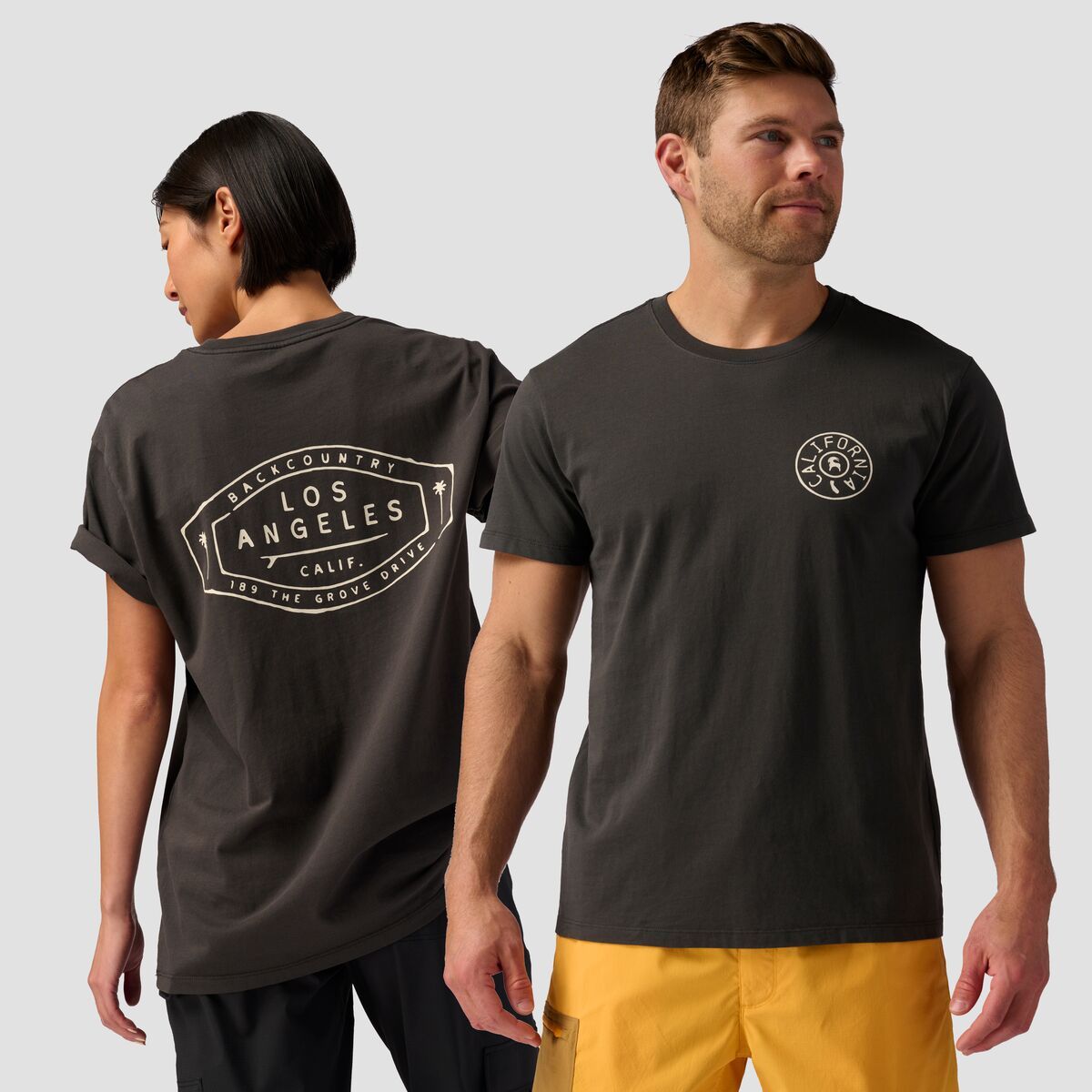 Backcountry LA Surf T-Shirt Black Wash, XXL