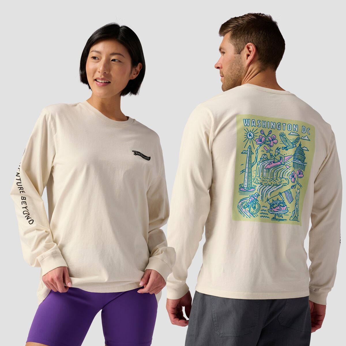 Backcountry Backcountry Washington DC Long-Sleeve T-Shirt Vintage White, L