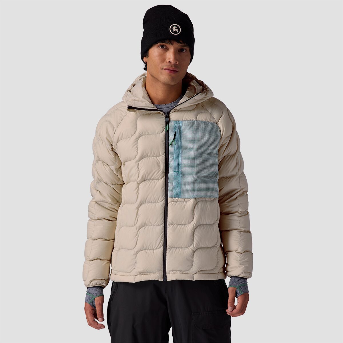 Backcountry Backcountry Waas ALLIED Down Hooded Jacket - Men's Fog, L