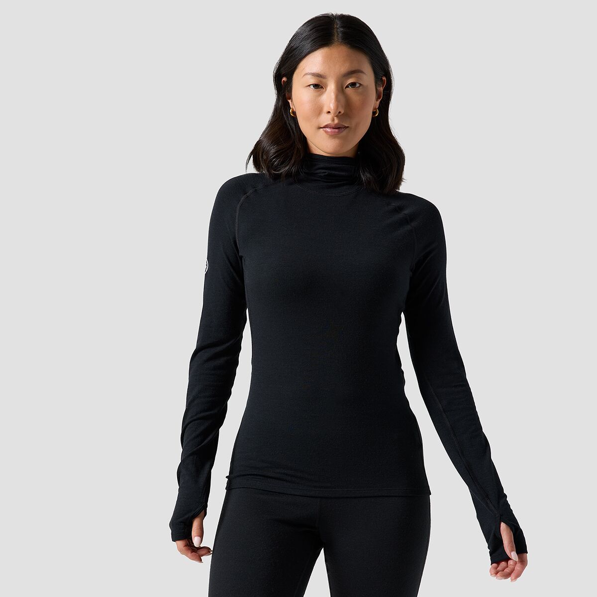 Backcountry Backcountry Cedars RWS Merino Lt-Wt Baselayer Balaclava Top - Women's Black, L
