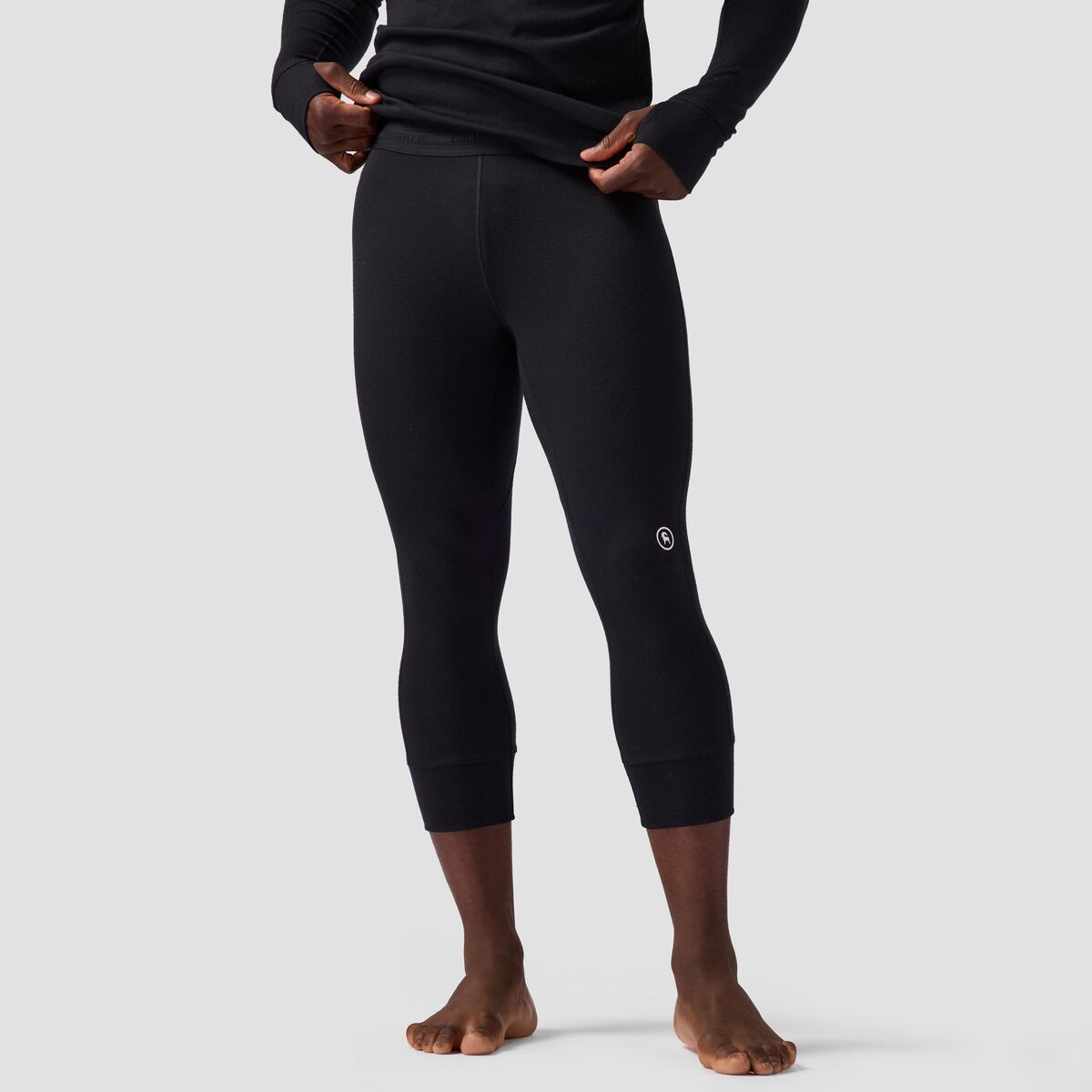 Backcountry Backcountry Cedars RWS Merino Mid-Wt Baselayer 3/4 Bottom - Men's Black, XL