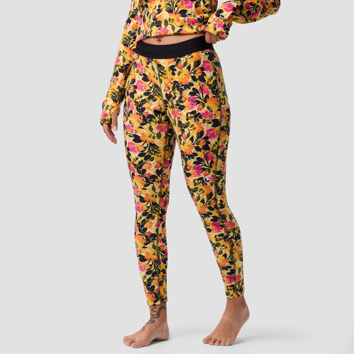 Backcountry Backcountry Cedars RWS Merino Mid-Wt Baselayer Bottom - Women's Wild Floral Print, S