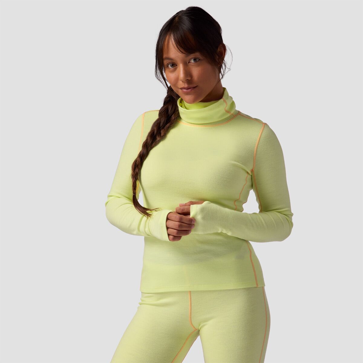 Backcountry Cedars RWS Merino Mid-Wt Baselayer Funnel Neck Top - Women's Luminary, XL