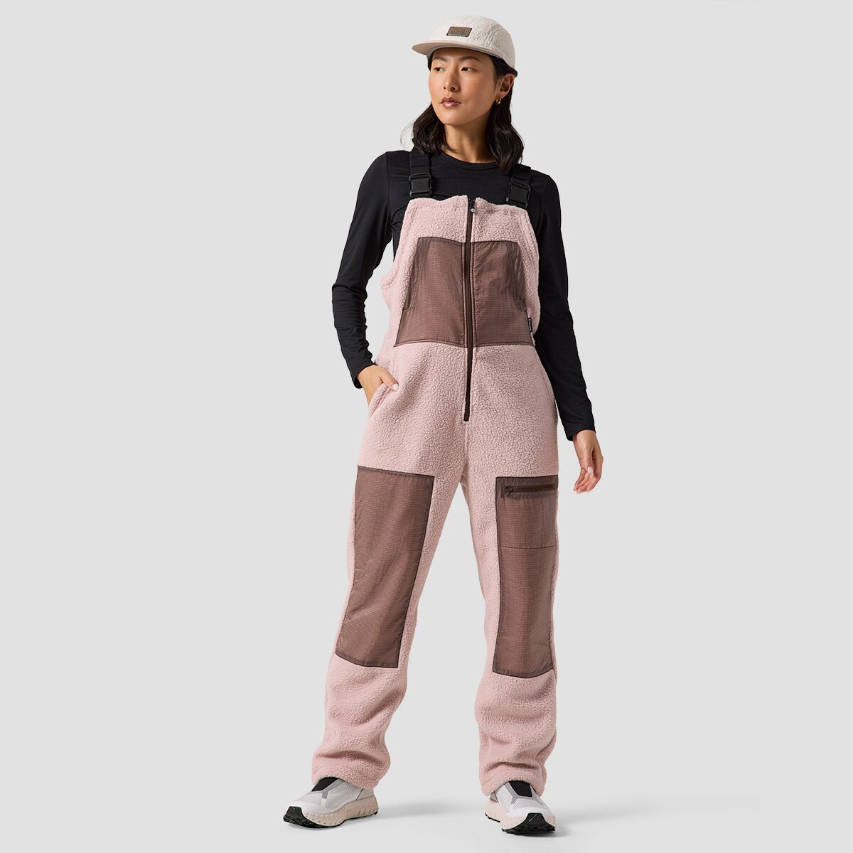 Backcountry Backcountry Wander Pile-Fleece Overall - Women's Bark, M