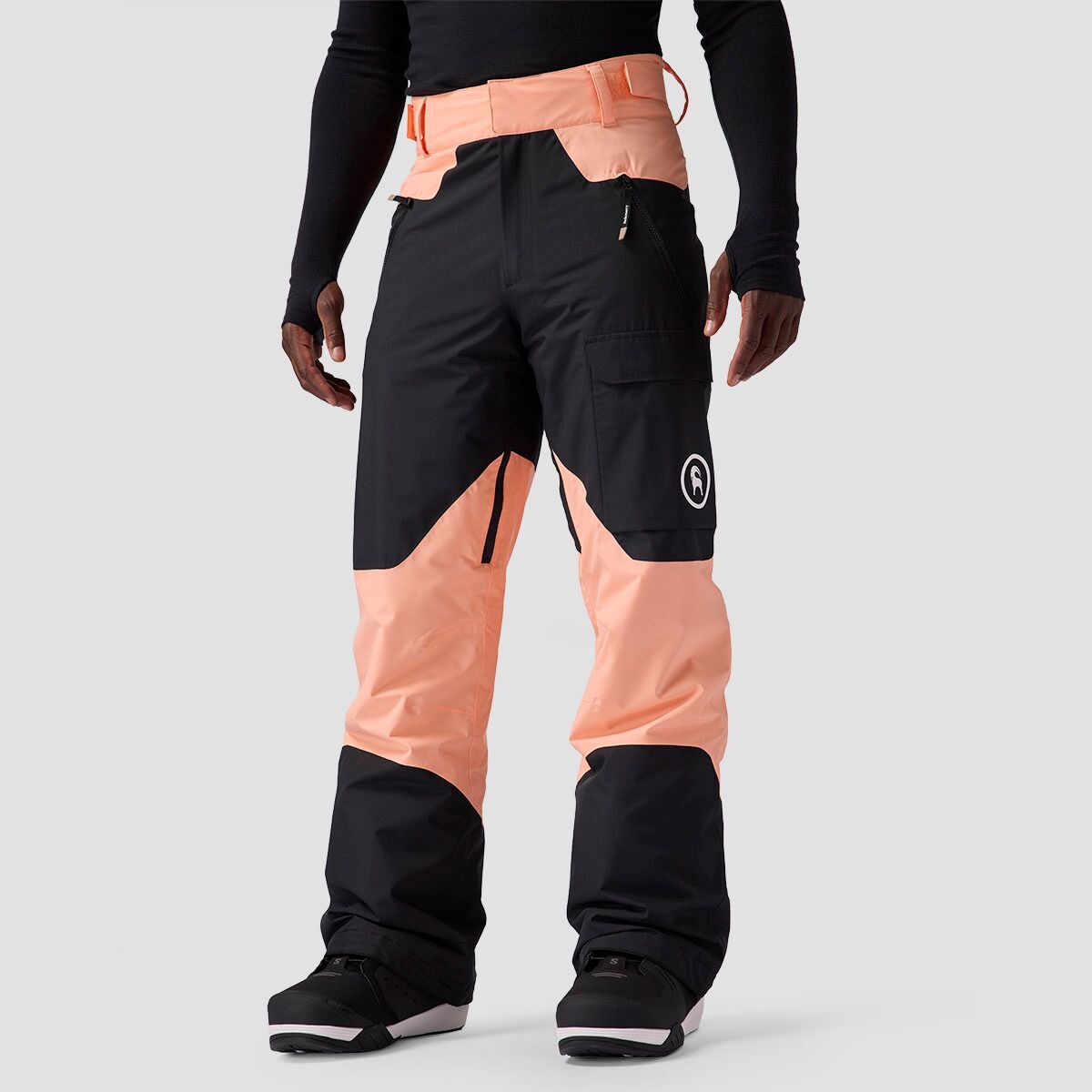 Backcountry CrestCruiser Insulated Pant - Men's Black/Peach Sky, L