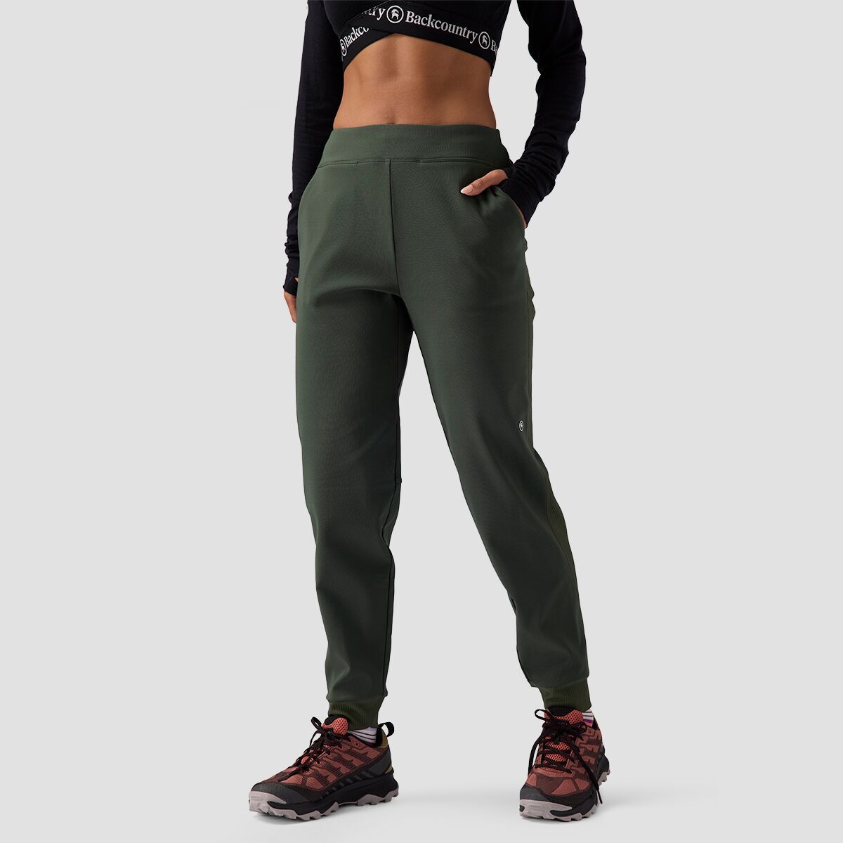 Backcountry Destination Softshell Fleece Pant - Women's Climbing Ivy, L