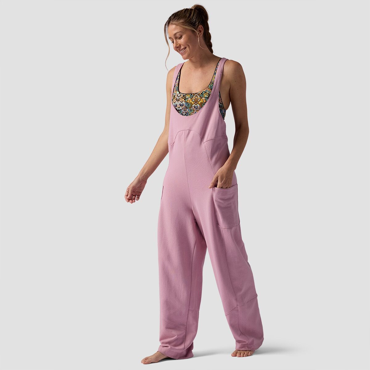 Backcountry Coyote Hollow Jumpsuit - Women's Mauve Shadows, XL