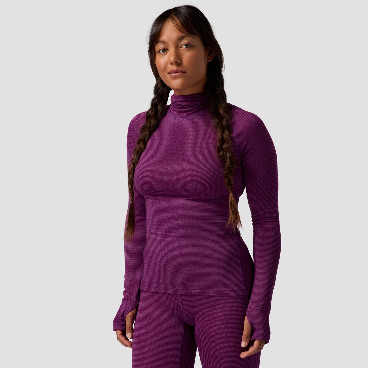 Backcountry Pines Microgrid Ultra-Lt Baselayer Balaclava Top - Women's Jupiter, M