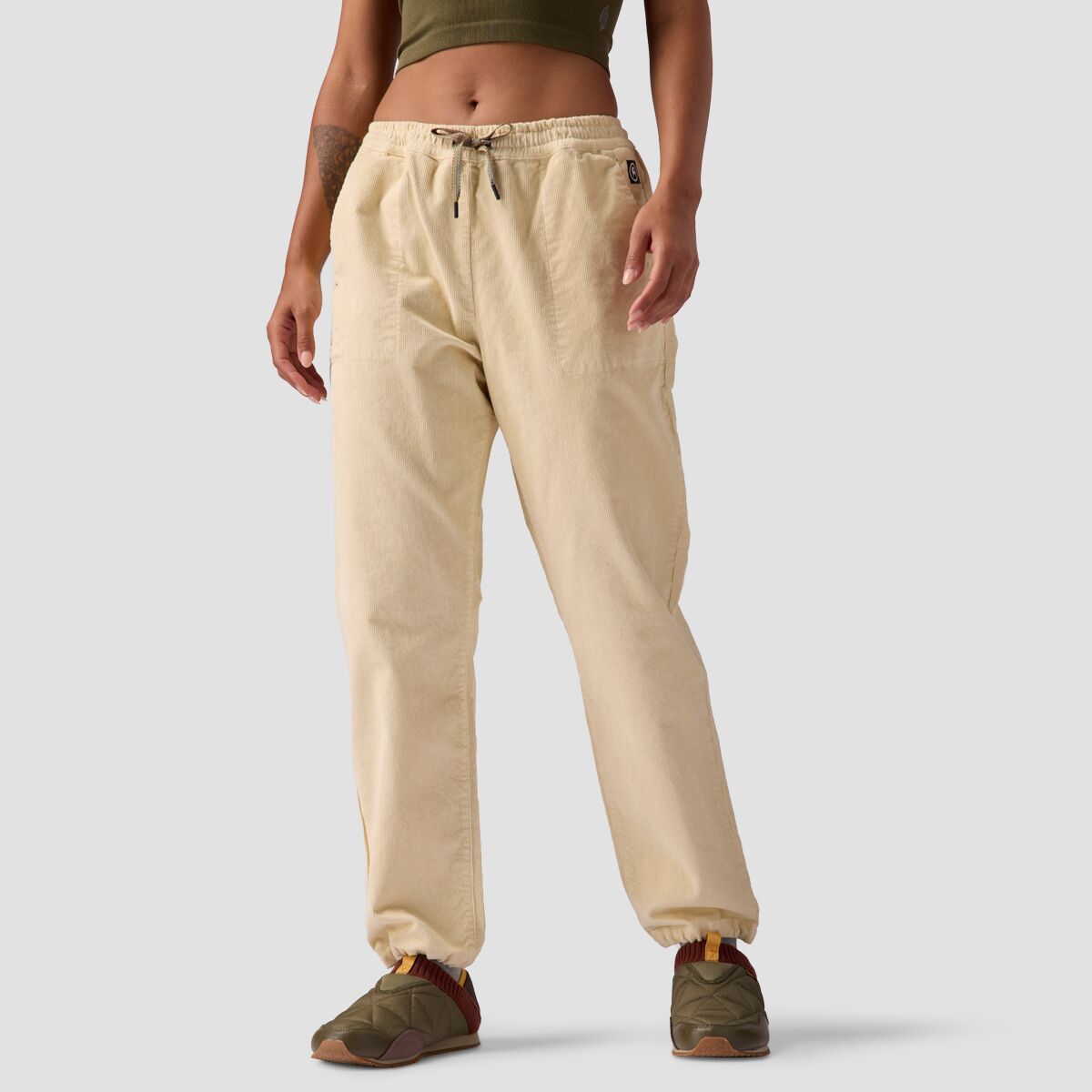 Backcountry Kamas Stretch Corduroy Jogger Pant  - Women's Fog, XL