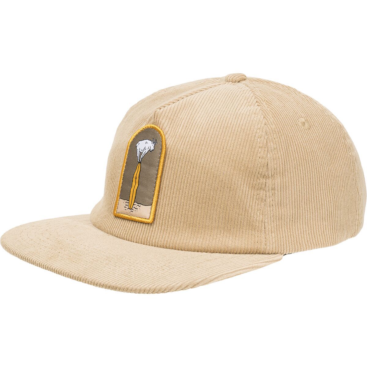 Backcountry Surf Goat Corduroy Snapback Hat Starfish, One Size