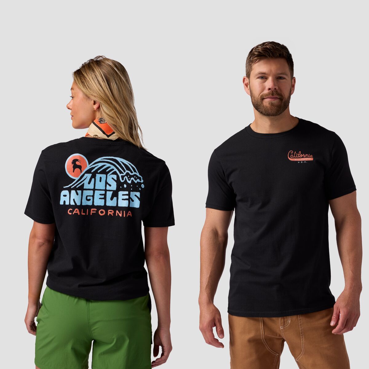 Backcountry Los Angeles Wave T-Shirt Black, M