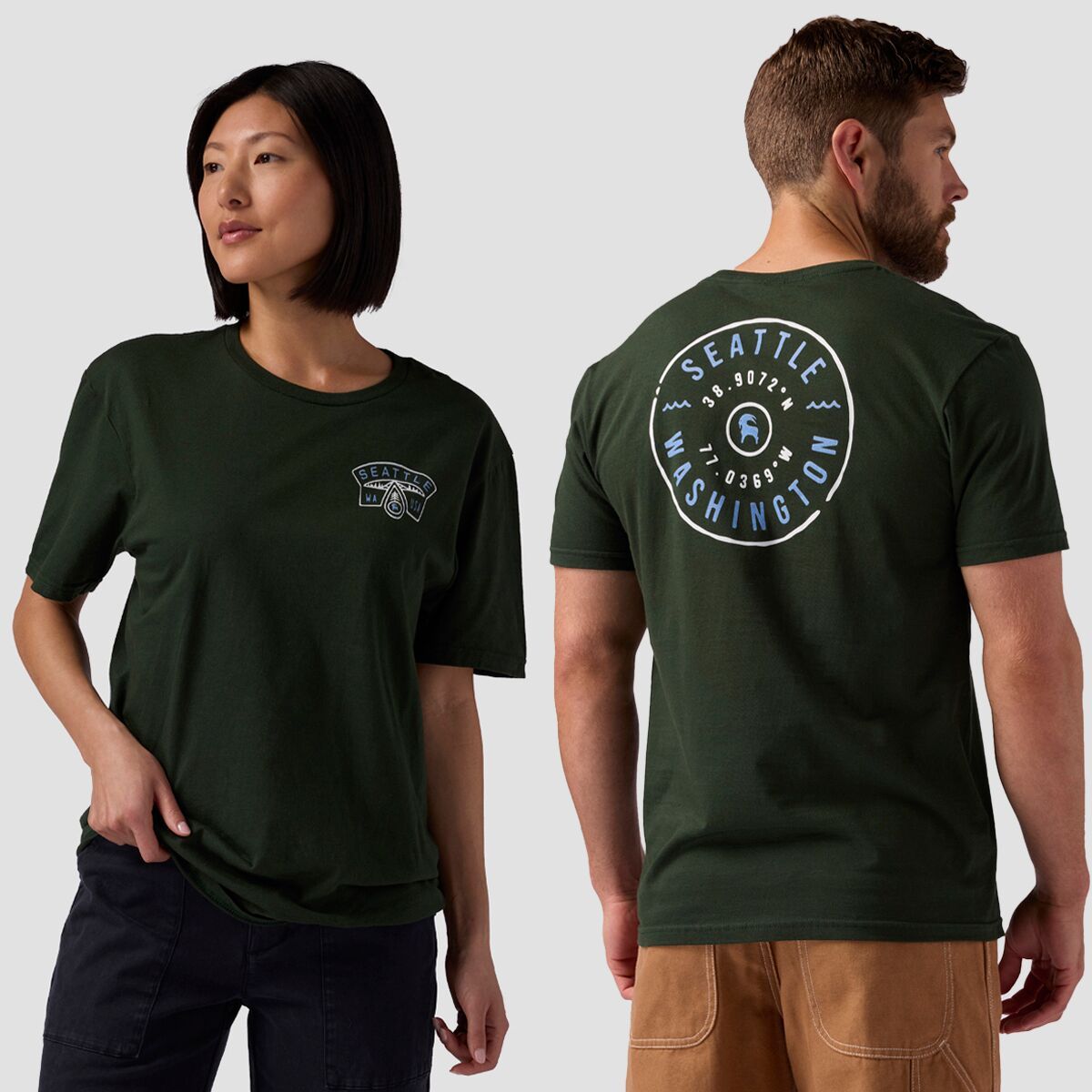 Backcountry Seattle Tree T-Shirt Forest Green, M