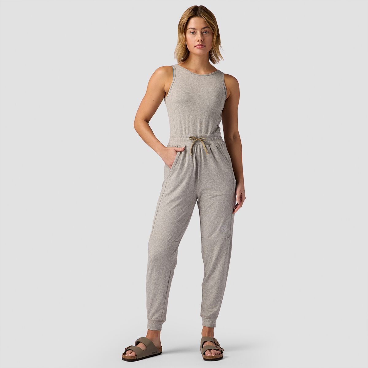 Backcountry Destination Everywhere Jumpsuit - Women's Goat Grey, XS