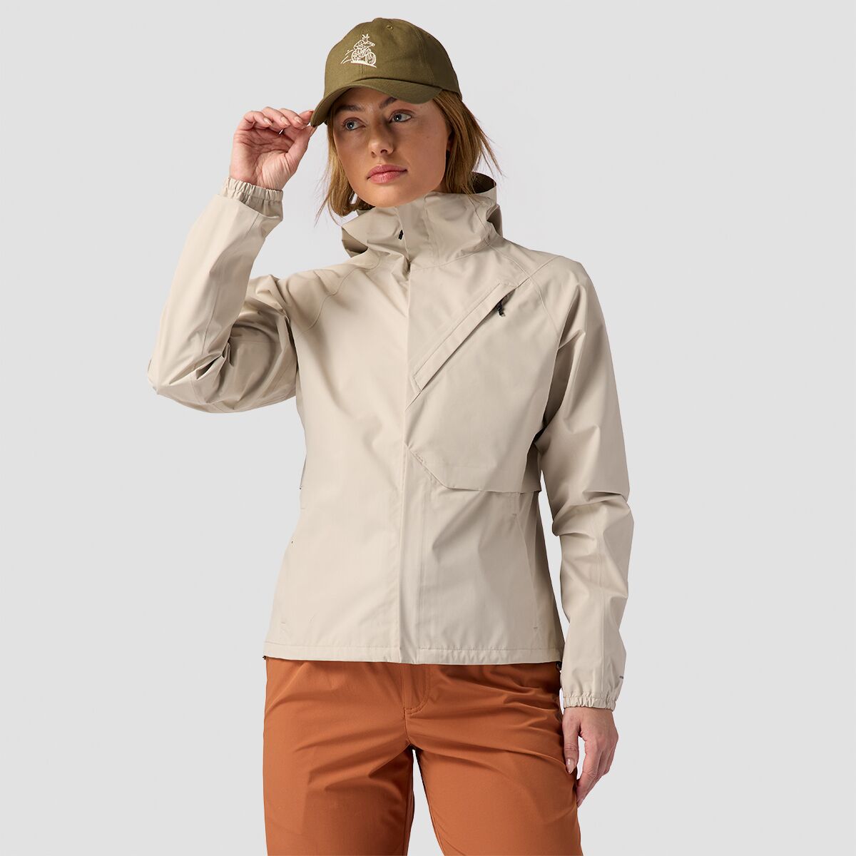 Backcountry BGA Kanarra 2.5L Rain Jacket - Women's Fog, XL