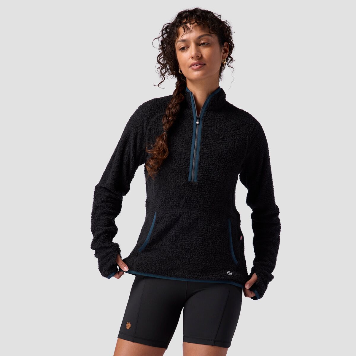 Backcountry Backcountry Highliner PrimaLoft Air-Perm Fleece 1/4-Zip - Women's Black, XL