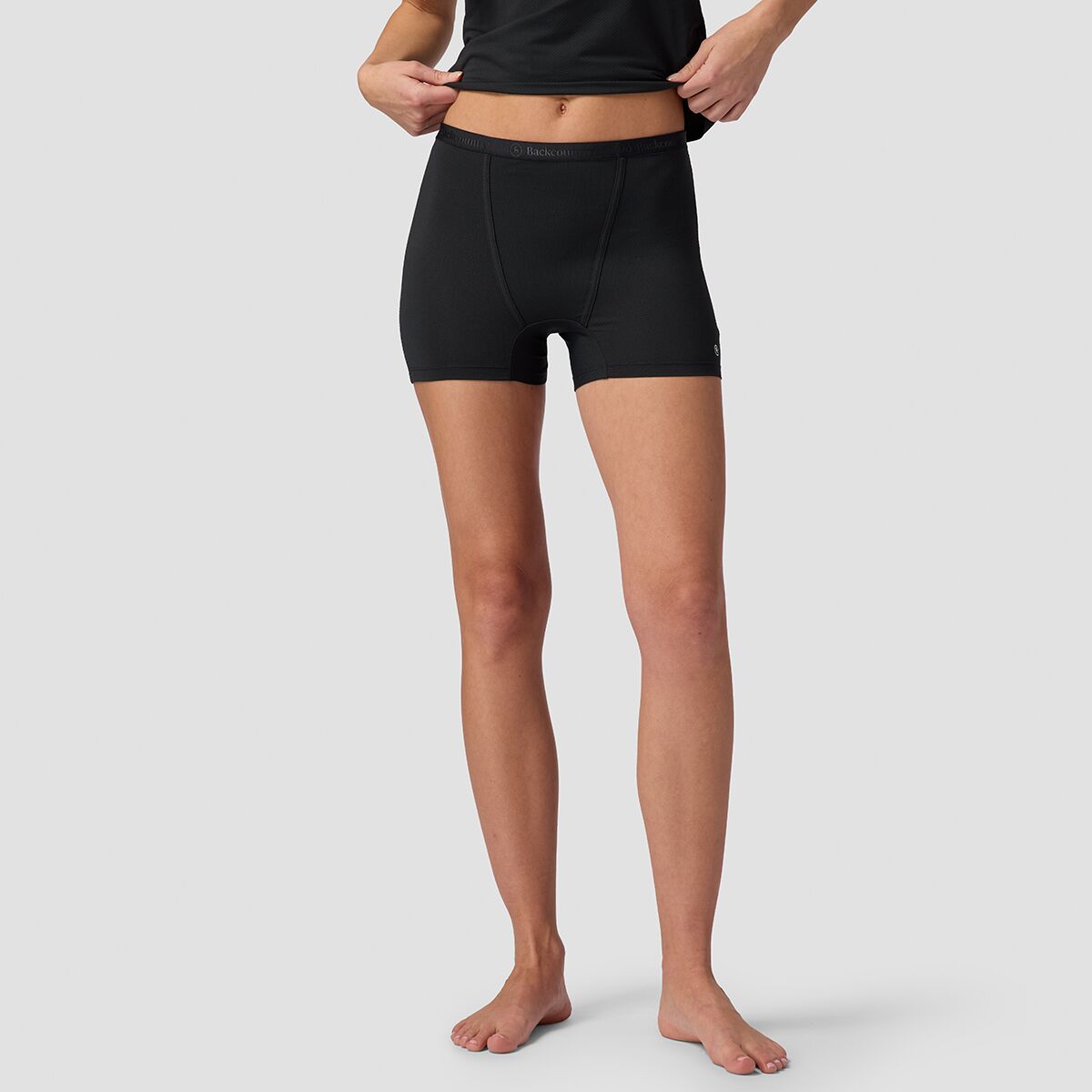 Backcountry Backcountry Tahoe Boyshort Base Set - Women's Black, S