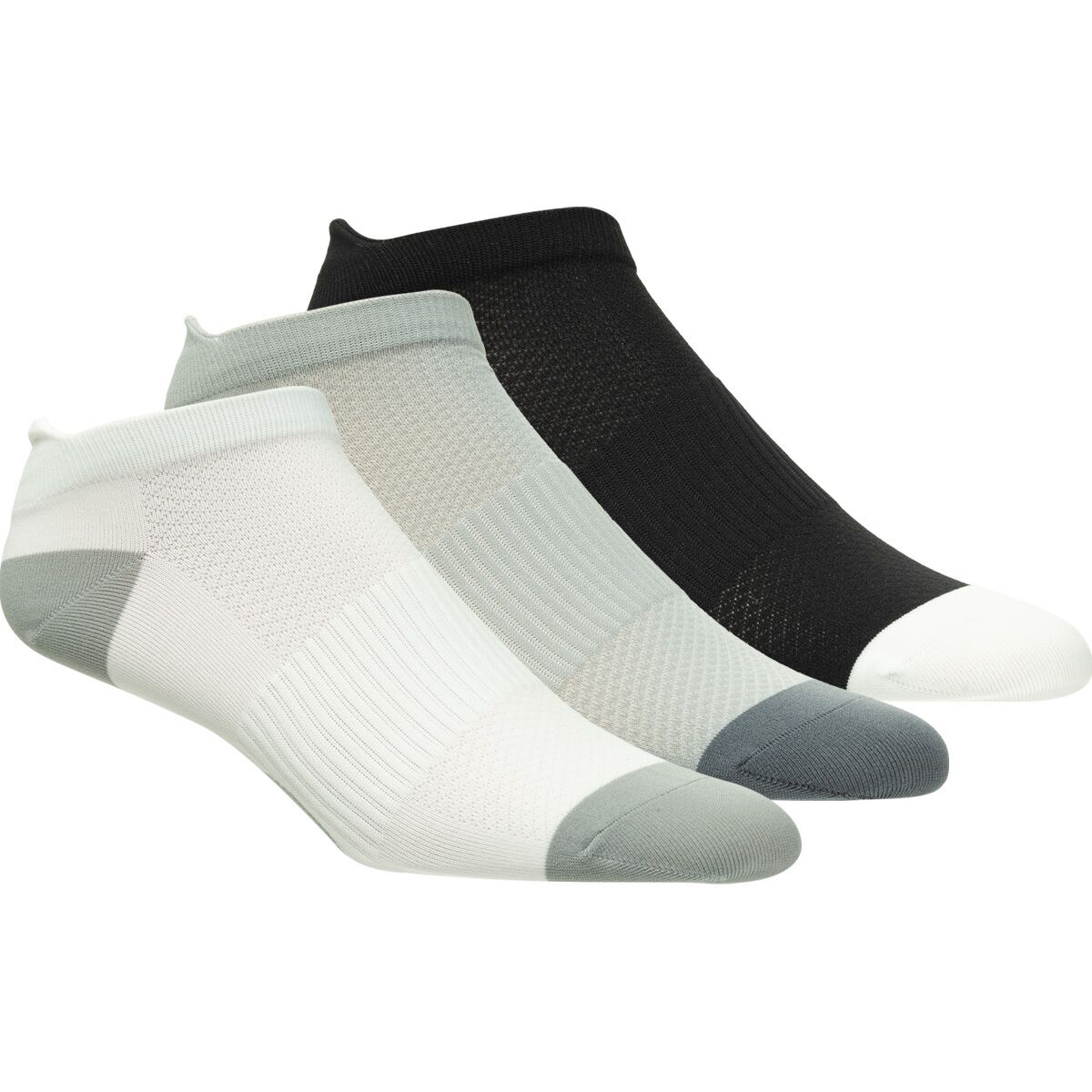 Backcountry Backcountry Performance Low Ankle Sock - 3-Pack Egret/Goat Gray/Black, S/M