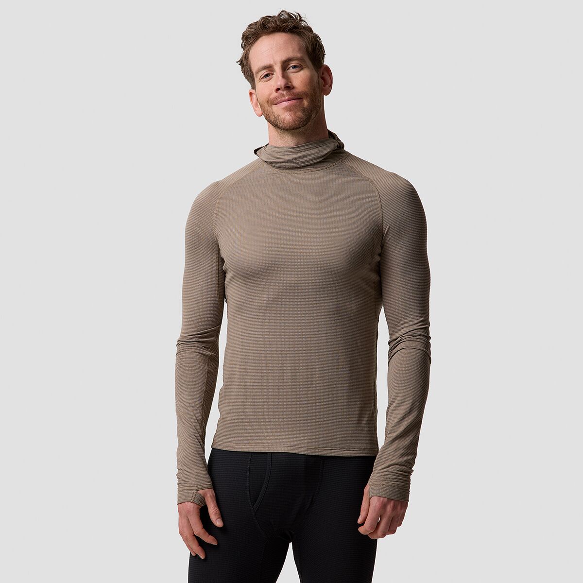 Backcountry Backcountry Pines Microgrid Ultra-LT Baselayer Balaclava Top - Men's Fallen Rock, XXL