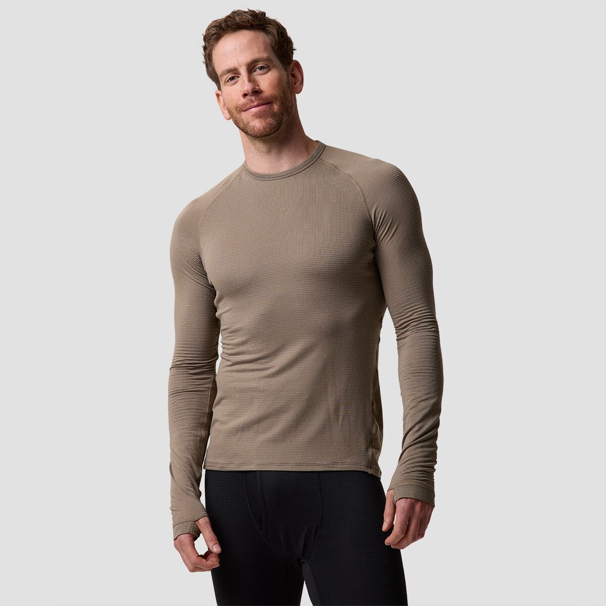 Backcountry Backcountry Pines Microgrid Ultra-LT Baselayer Crew Top - Men's Fallen Rock, M
