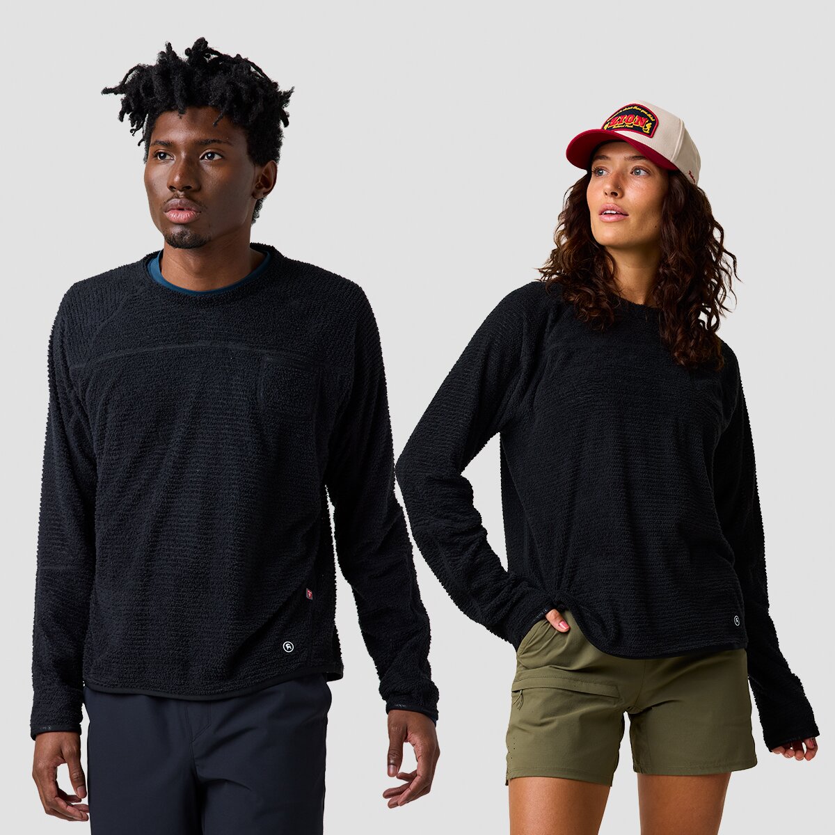 Backcountry Backcountry Highliner PrimaLoft Air-Perm Fleece Crew Black, M