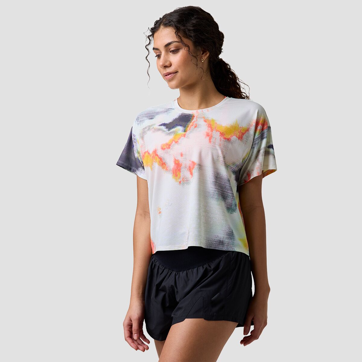 Backcountry Backcountry Wasatch Adventure Run T-Shirt - Women's Multi Glitch Print, M