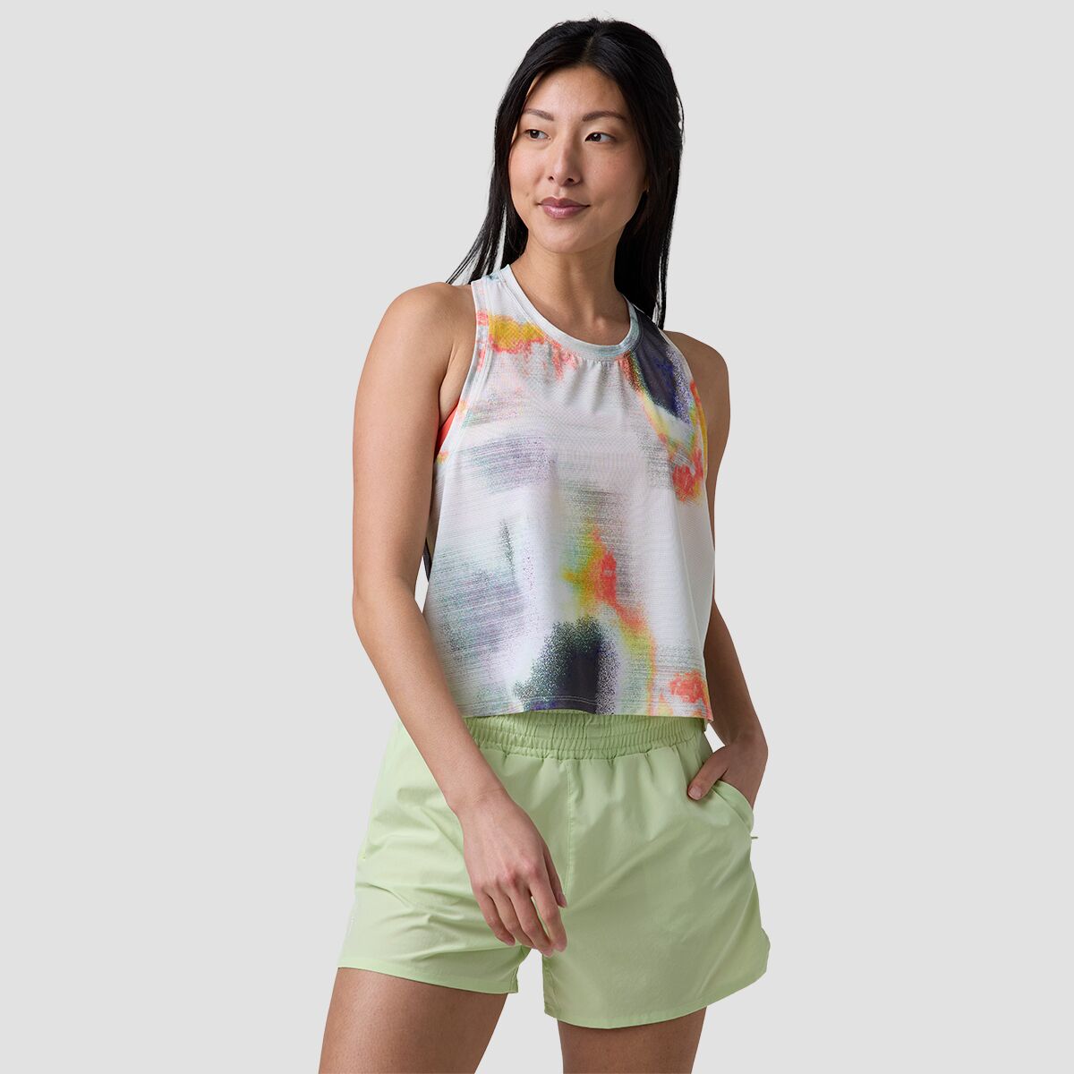 Backcountry Backcountry Wasatch Adventure Run Tank Top - Women's Multi Glitch Print, XL