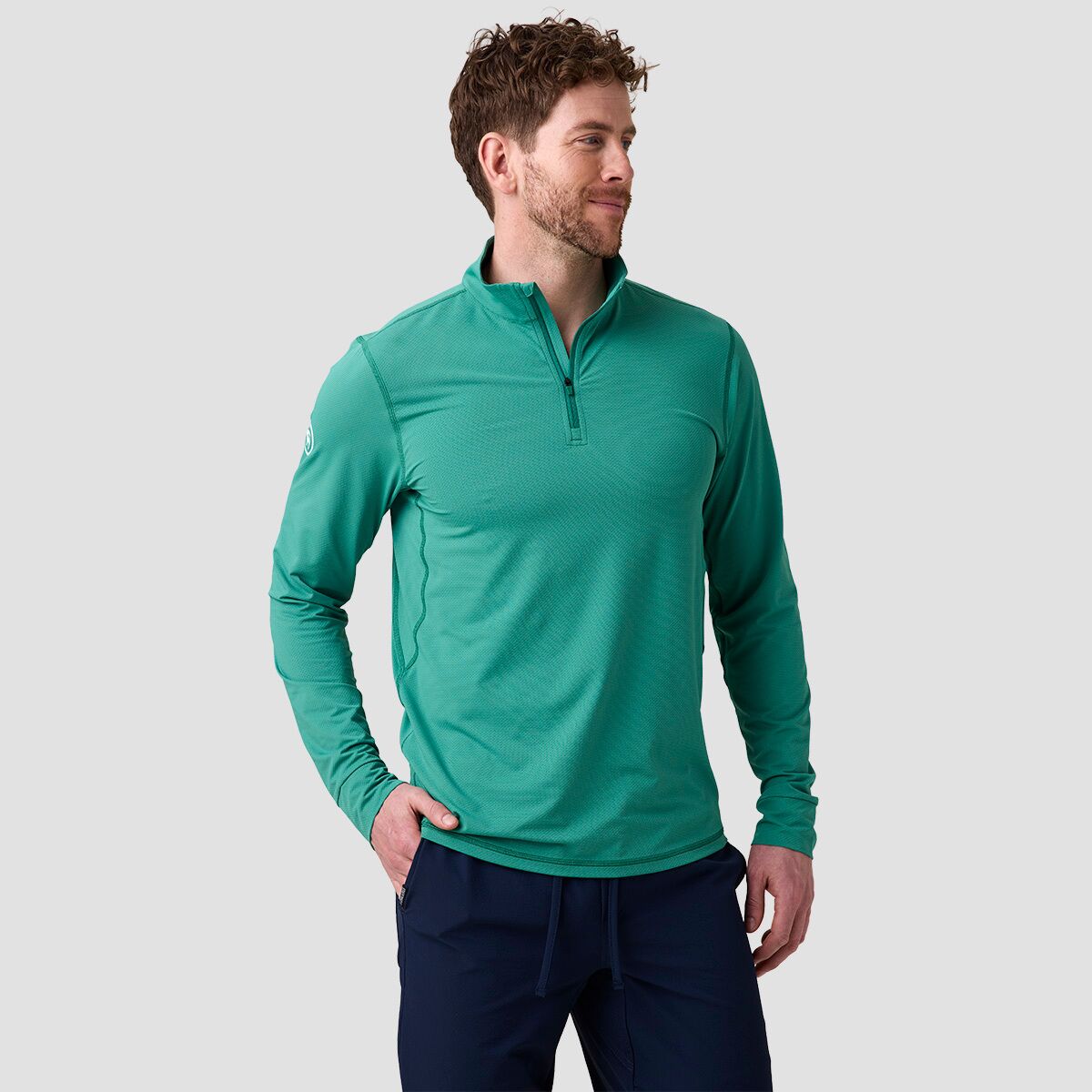 Backcountry Backcountry Tahoe Sun 1/4 Zip - Men's Gearhead Green, L