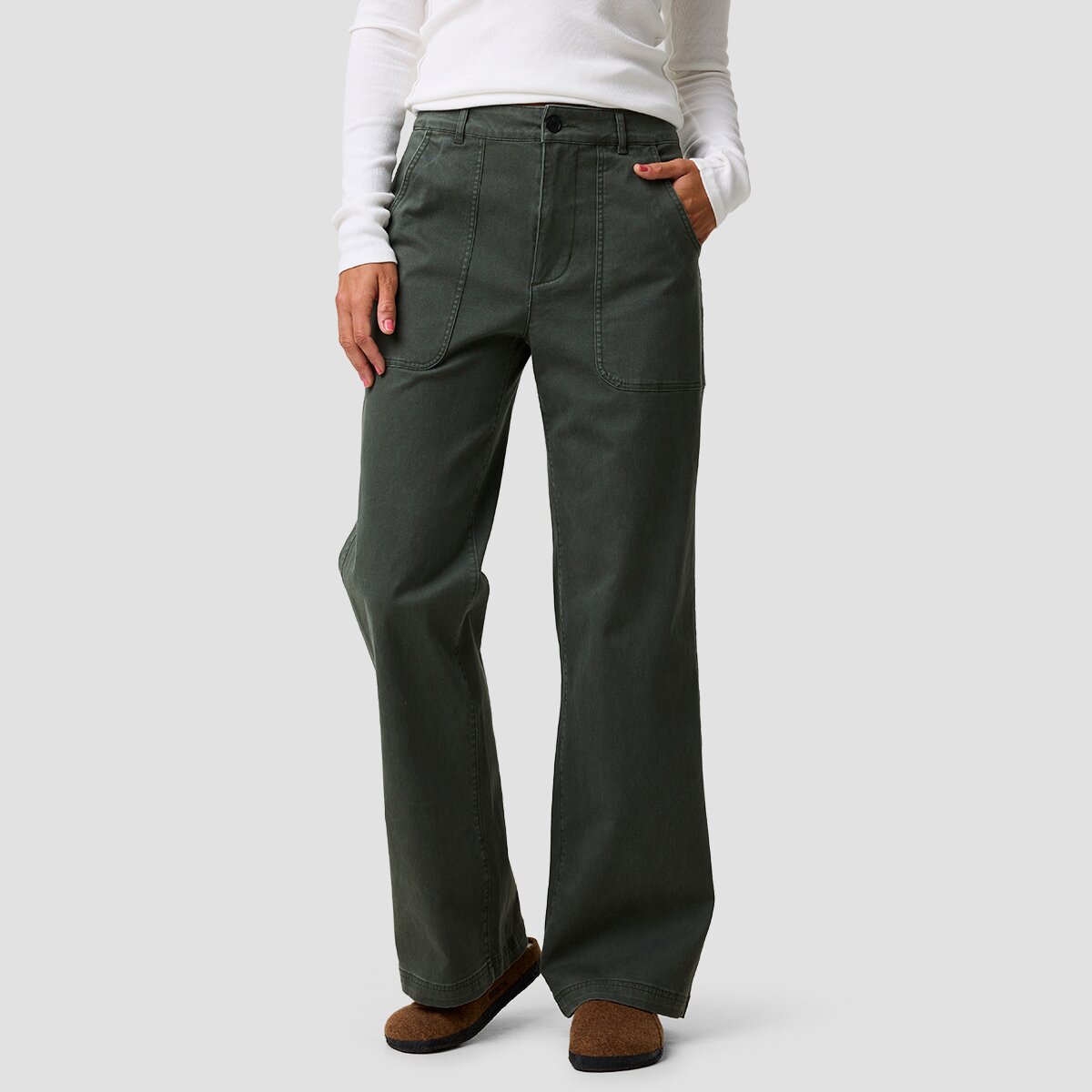 Backcountry Backcountry Venture Wide Leg Pant - Women's Climbing Ivy, 12