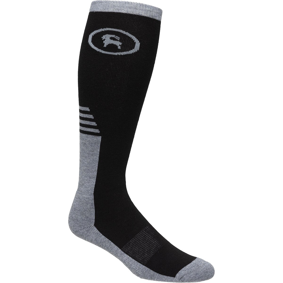 Backcountry Backcountry BGA CrestCruiser Merino Blend Ski Sock Black/Goat Gray, S/M - $24.00 at Backcountry.com