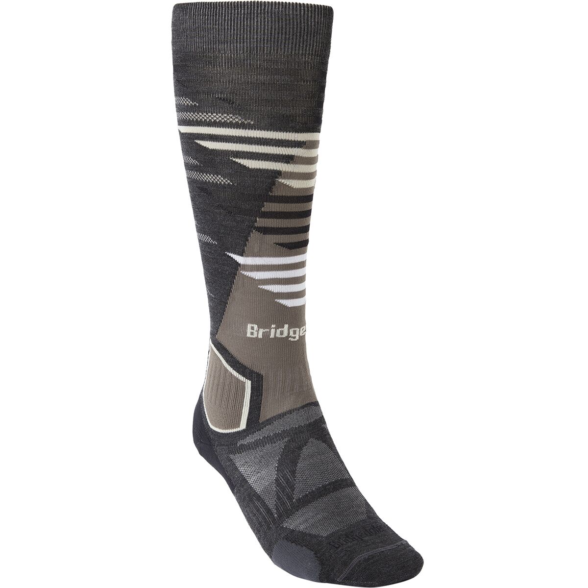 Image of Bridgedale Ski Lightweight Pattern Sock Graphite/Bungee, L