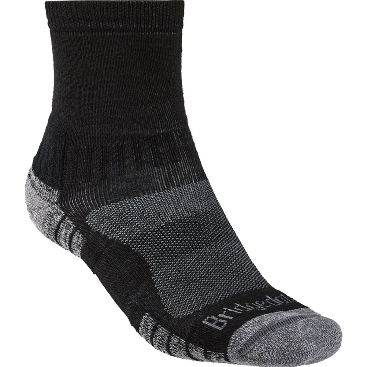 Image of Bridgedale Hike Lightweight Merino Endurance Ankle Sock Black/Silver, M