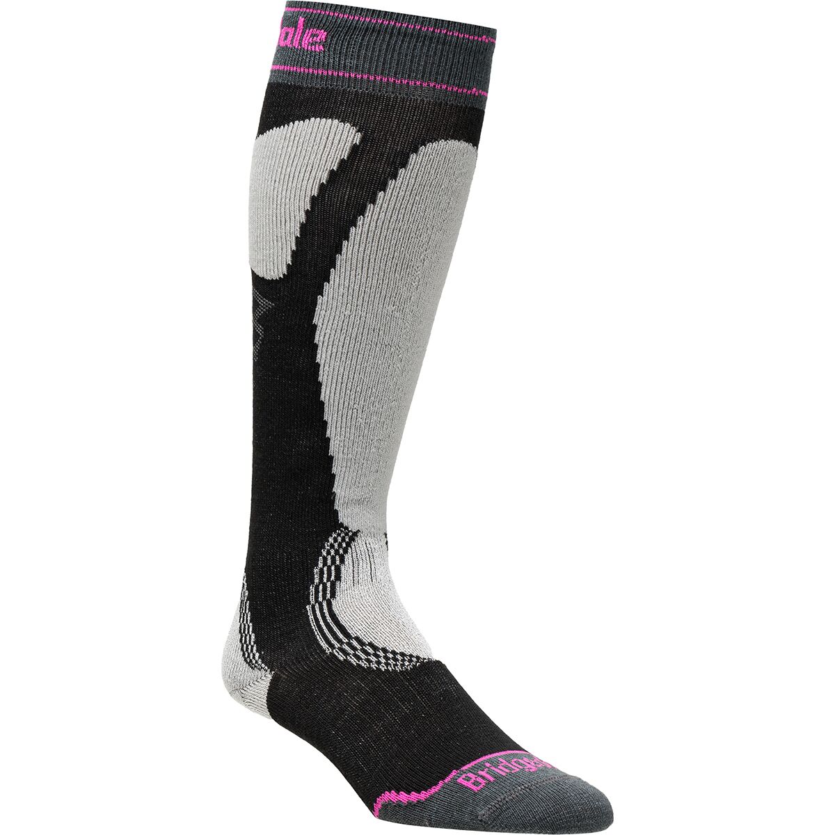 Bridgedale Ski Easy On Merino Endurance Sock - Women's Black/Light Grey, S product image