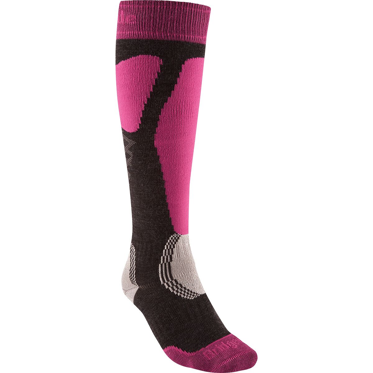 Image of Bridgedale Ski Easy On Merino Endurance Sock - Women's Graphite/Pink, L