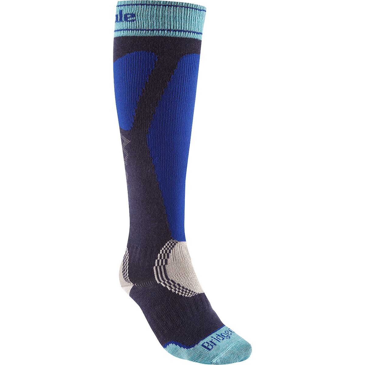 Image of Bridgedale Ski Easy On Merino Endurance Sock - Women's Navy/Royal, L