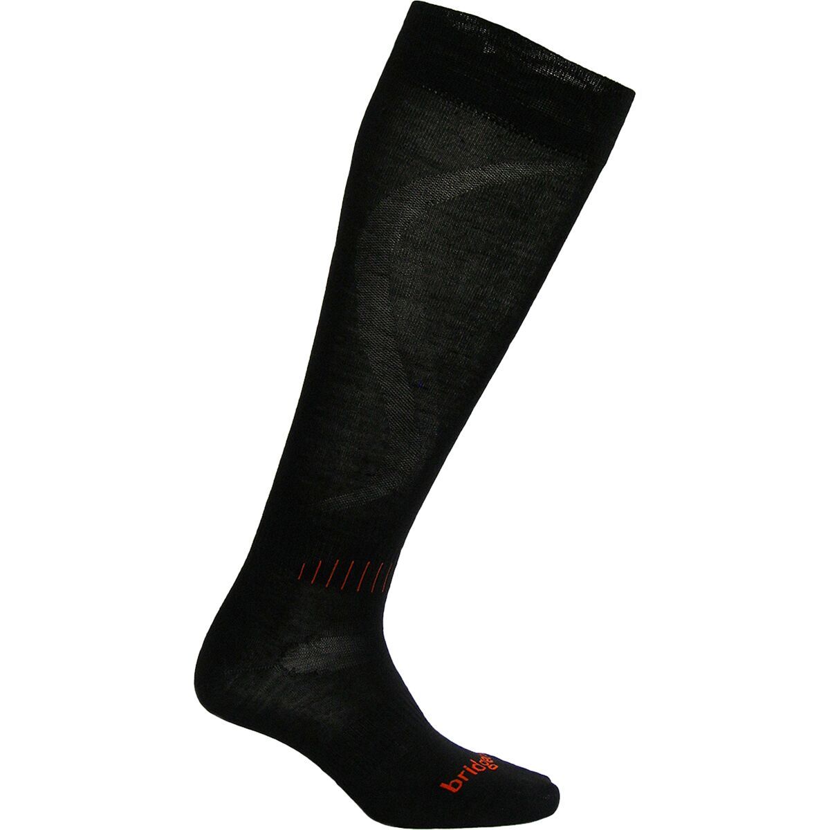Image of Bridgedale Ski Race Sock - Men's Black/Orange, L