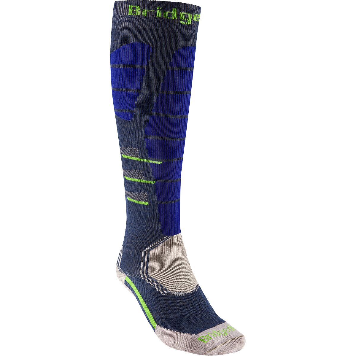 Image of Bridgedale Ski Easy On Merino Performance Sock - Men's Denim/Blue, M