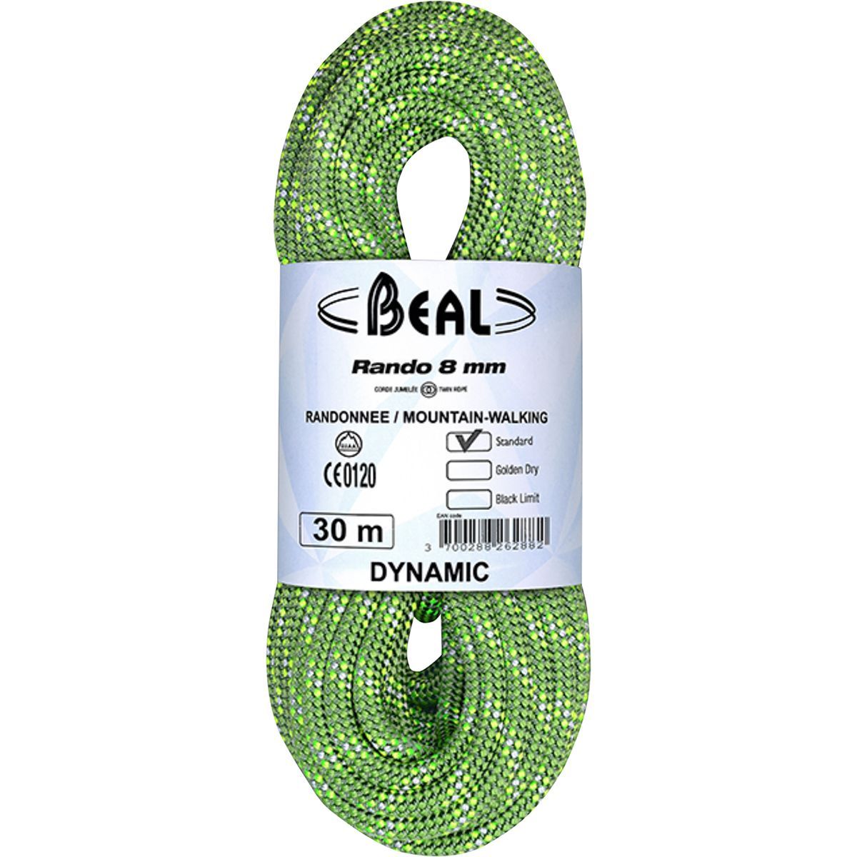 Beal Rando Rope - 8mm Green, 30m