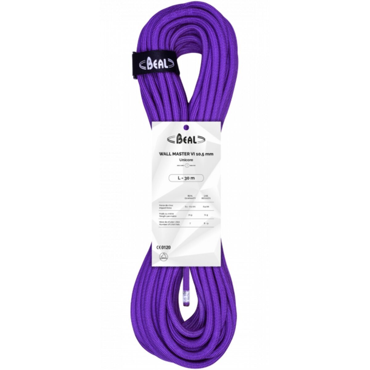Beal Wall Master Unicore Standard Climbing Rope - 10.5mm