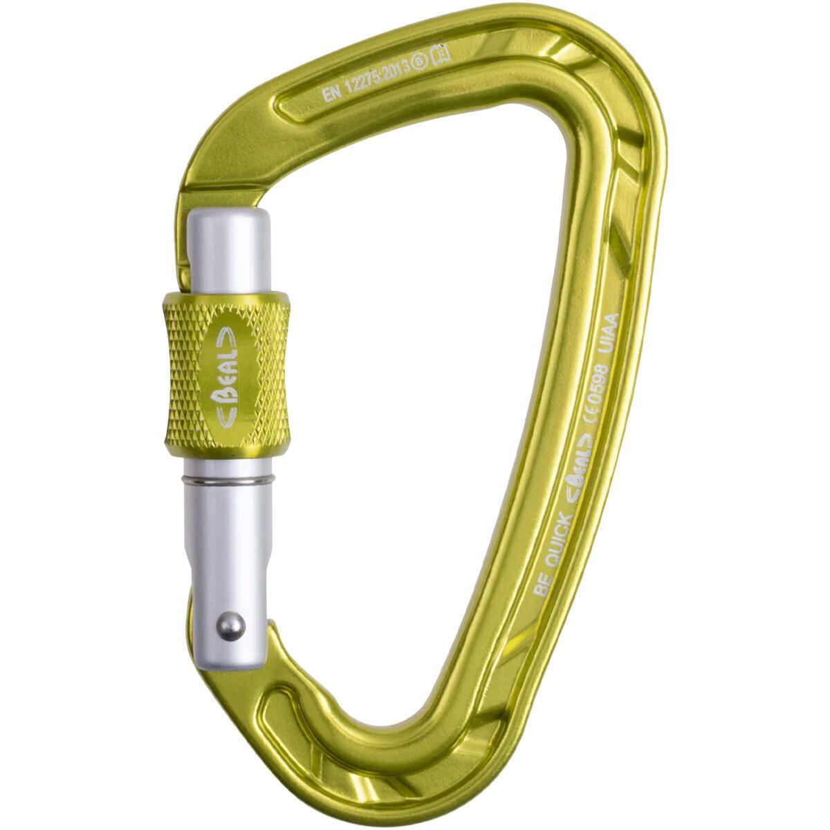 Beal Be Quick Screwgate Carabiner Green, One Size